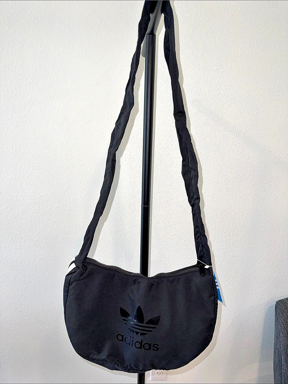 adidas Outline Trefoil Shoulder Bag Black